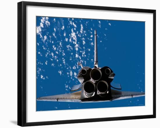Space Shuttle Atlantis' Aft Portions as Seen from the International Space Station, June 10, 2007-Stocktrek Images-Framed Photographic Print