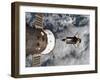 Space Shuttle Atlantis After It Undocked from the International Space Station on June 19, 2007-Stocktrek Images-Framed Photographic Print