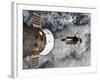 Space Shuttle Atlantis After It Undocked from the International Space Station on June 19, 2007-Stocktrek Images-Framed Photographic Print