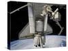Space Shuttle Atlantis and Various Components-null-Stretched Canvas