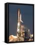 Space Shuttle Atlantis Clears the Tower at the Kennedy Space Center, Florida-null-Framed Stretched Canvas