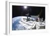 Space Shuttle Atlantis Docked to the International Space Station-null-Framed Photographic Print