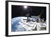 Space Shuttle Atlantis Docked to the International Space Station-null-Framed Photographic Print