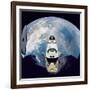 Space Shuttle Atlantis from Orbital Station Mir, June 29, 1995-null-Framed Photo