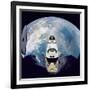 Space Shuttle Atlantis from Orbital Station Mir, June 29, 1995-null-Framed Photo