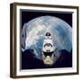 Space Shuttle Atlantis from Orbital Station Mir, June 29, 1995-null-Framed Photo