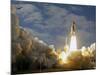 Space Shuttle Atlantis Lifts Off at the Kennedy Space Center in Cape Canaveral, Florida-null-Mounted Photographic Print