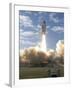 Space Shuttle Atlantis Lifts Off from its Launch Pad at Kennedy Space Center, Florida-null-Framed Photographic Print