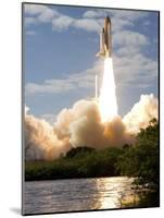 Space Shuttle Atlantis Lifts Off from its Launch Pad at Kennedy Space Center, Florida-null-Mounted Photographic Print