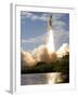 Space Shuttle Atlantis Lifts Off from its Launch Pad at Kennedy Space Center, Florida-null-Framed Photographic Print