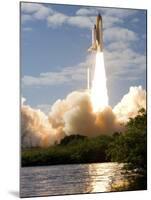 Space Shuttle Atlantis Lifts Off from its Launch Pad at Kennedy Space Center, Florida-null-Mounted Photographic Print
