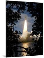 Space Shuttle Atlantis Lifts Off from its Launch Pad at Kennedy Space Center, Florida-null-Mounted Photographic Print