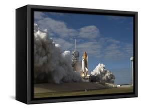 Space Shuttle Atlantis Lifts Off from its Launch Pad at Kennedy Space Center, Florida-null-Framed Stretched Canvas