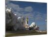 Space Shuttle Atlantis Lifts Off from its Launch Pad at Kennedy Space Center, Florida-null-Mounted Photographic Print