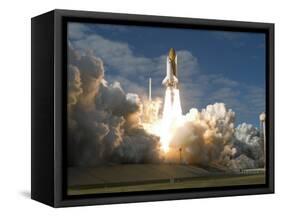 Space Shuttle Atlantis Lifts Off from its Launch Pad at Kennedy Space Center, Florida-null-Framed Stretched Canvas