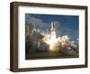 Space Shuttle Atlantis Lifts Off from its Launch Pad at Kennedy Space Center, Florida-null-Framed Photographic Print