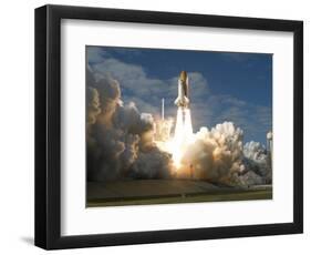 Space Shuttle Atlantis Lifts Off from its Launch Pad at Kennedy Space Center, Florida-null-Framed Photographic Print