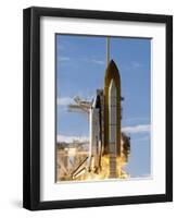 Space Shuttle Atlantis Lifts Off from its Launch Pad at Kennedy Space Center, Florida-null-Framed Photographic Print