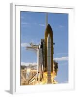 Space Shuttle Atlantis Lifts Off from its Launch Pad at Kennedy Space Center, Florida-null-Framed Photographic Print