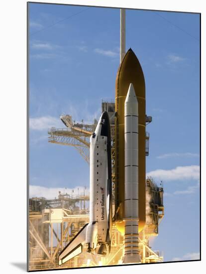 Space Shuttle Atlantis Lifts Off from its Launch Pad at Kennedy Space Center, Florida-null-Mounted Photographic Print