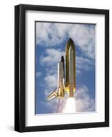 Space Shuttle Atlantis Lifts Off from its Launch Pad at Kennedy Space Center, Florida-null-Framed Premium Photographic Print