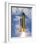 Space Shuttle Atlantis Lifts Off from its Launch Pad at Kennedy Space Center, Florida-null-Framed Premium Photographic Print