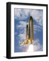 Space Shuttle Atlantis Lifts Off from its Launch Pad at Kennedy Space Center, Florida-null-Framed Photographic Print