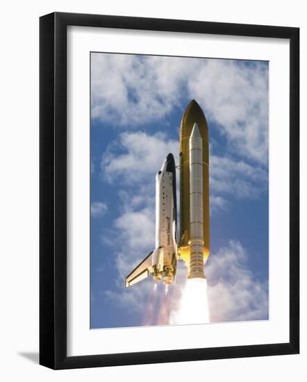 Space Shuttle Atlantis Lifts Off from its Launch Pad at Kennedy Space Center, Florida-null-Framed Photographic Print