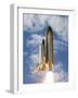 Space Shuttle Atlantis Lifts Off from its Launch Pad at Kennedy Space Center, Florida-null-Framed Photographic Print