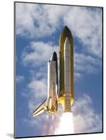 Space Shuttle Atlantis Lifts Off from its Launch Pad at Kennedy Space Center, Florida-null-Mounted Photographic Print