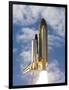 Space Shuttle Atlantis Lifts Off from its Launch Pad at Kennedy Space Center, Florida-null-Framed Photographic Print