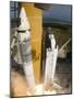 Space Shuttle Atlantis Lifts Off from its Launch Pad at Kennedy Space Center, Florida-null-Mounted Photographic Print