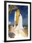 Space Shuttle Atlantis Lifts Off from its Launch Pad at Kennedy Space Center, Florida-null-Framed Photographic Print