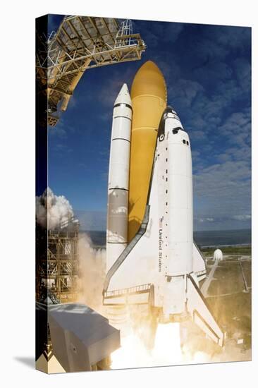 Space Shuttle Atlantis Lifts Off from its Launch Pad at Kennedy Space Center, Florida-null-Stretched Canvas