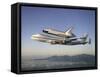 Space Shuttle Atlantis on Custom 747 Flies to Kennedy Space Center after Refurbishment, Sep 1, 1998-null-Framed Stretched Canvas