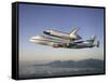 Space Shuttle Atlantis on Custom 747 Flies to Kennedy Space Center after Refurbishment, Sep 1, 1998-null-Framed Stretched Canvas