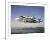 Space Shuttle Atlantis on Custom 747 Flies to Kennedy Space Center after Refurbishment, Sep 1, 1998-null-Framed Photo