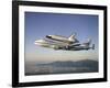 Space Shuttle Atlantis on Custom 747 Flies to Kennedy Space Center after Refurbishment, Sep 1, 1998-null-Framed Photo