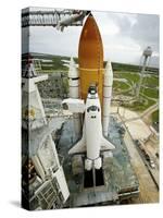 Space Shuttle Atlantis on the Launch Pad at Kennedy Space Center, Florida-Stocktrek Images-Stretched Canvas