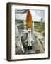 Space Shuttle Atlantis on the Launch Pad at Kennedy Space Center, Florida-Stocktrek Images-Framed Premium Photographic Print