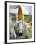 Space Shuttle Atlantis on the Launch Pad at Kennedy Space Center, Florida-Stocktrek Images-Framed Photographic Print