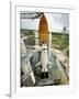 Space Shuttle Atlantis on the Launch Pad at Kennedy Space Center, Florida-Stocktrek Images-Framed Photographic Print