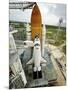 Space Shuttle Atlantis on the Launch Pad at Kennedy Space Center, Florida-Stocktrek Images-Mounted Photographic Print