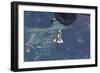 Space Shuttle Atlantis over the Bahamas-null-Framed Photographic Print