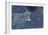 Space Shuttle Atlantis over the Bahamas-null-Framed Photographic Print