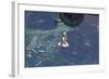 Space Shuttle Atlantis over the Bahamas-null-Framed Photographic Print