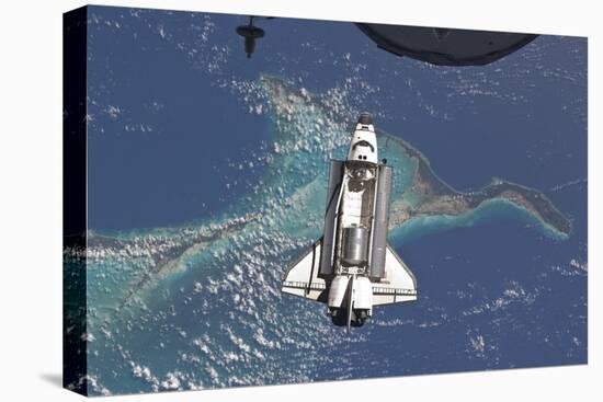 Space Shuttle Atlantis over the Bahamas-null-Stretched Canvas