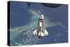 Space Shuttle Atlantis over the Bahamas-null-Stretched Canvas