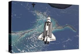 Space Shuttle Atlantis over the Bahamas-null-Stretched Canvas