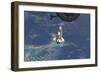 Space Shuttle Atlantis over the Bahamas-null-Framed Photographic Print